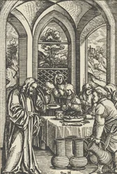 Les Noces de Cana, de La Vie du Christ, vers 1511-12