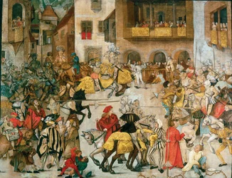 Tournoi de chevaliers, vers 1509-1510