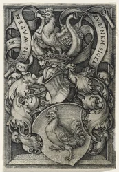Armoiries avec un coq, 1543