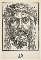 Tête du Christ couronnée d