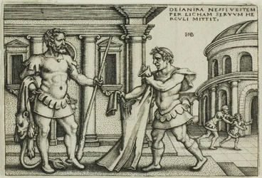 Lichas apporte le vêtement de Nessus à Hercule, extrait des Travaux d