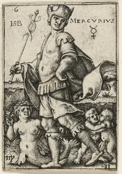 Mercure, planche 6 du livre Les sept planètes et les zodiaques