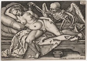 Jeune fille endormie et la Mort, 1548