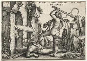 Hercule tuant le géant Cacus