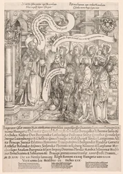 Maximilien présenté par ses saints patrons au Tout-Puissant, 1519