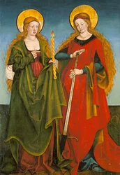 Sainte Geneviève et Sainte Lucie - Autel d