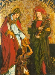 Les saints Martin et Sébastien - Autel d