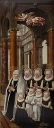 La famille de Julius de Brunswick-Lunebourg et Hedwig de Brandebourg. Aile du retable-épitaphe