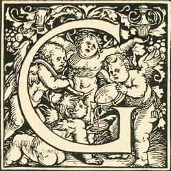 G - Un alphabet par Hans Weiditz, c. 1520-1521, 1908
