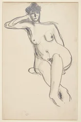 Modèle féminin assis