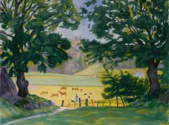 Sara gardant son troupeau