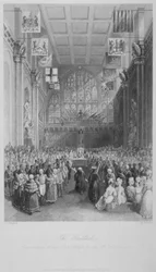 Installation du Lord Maire de Londres au Guildhall, City of London, 1838
