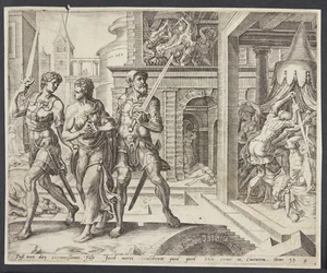 Dinah ramenée à la maison par Siméon et Lévi