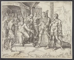 Hamor et Shechem demandant la main de Dinah à Jacob