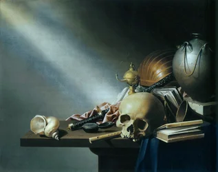 Nature morte : une allégorie des vanités de la vie humaine, vers 1640