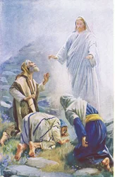 La transfiguration, illustration de Harold Copping Pictures: The Crown Series, vers 1920