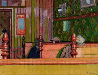 Restaurant, vers 1914