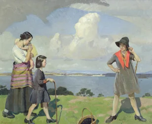 Une promenade au bord de la mer, les cueilleurs de mûres