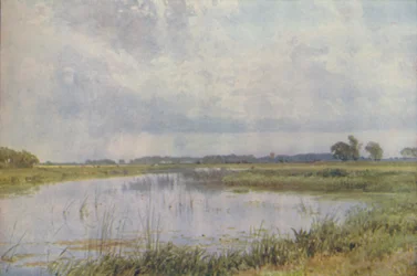 Une rivière dans une plaine, 1910
