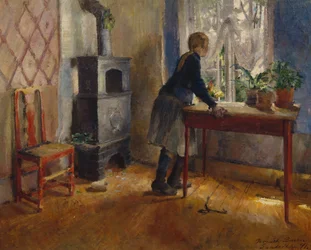 Fille à la fenêtre
