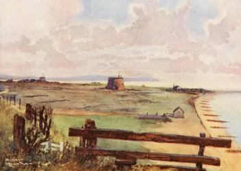 Terrains de golf : Felixtowe, vue générale du parcours
