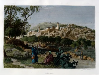 Hébron, gravé par Alfred Krausse d
