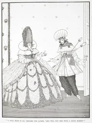 Je le veux ainsi, répondit la Reine, et je la mangerai avec une Sauce Robert. Illustration pour l