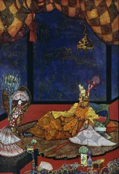 Le Rossignol, conte de Hans Christian Andersen (1805-1875), illustration de Harry Clarke (1890-1931)