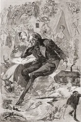David Copperfield. Illustration par Harry Furniss pour le roman de Charles Dickens David Copperfield, de l