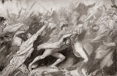 Illustration pour le roman A Tale of Two Cities de Charles Dickens