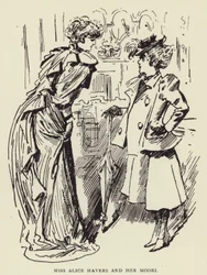 Miss Alice Havers et son modèle