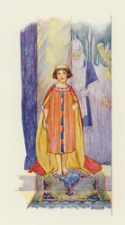 Le peuple a de nouveau crié "God save the King !". (lithographie couleur)