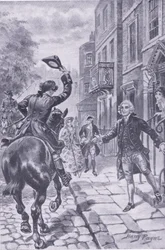 La longue chevauchée se termine à Londres, illustration de Mon Magazine