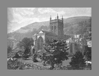 Église prieurale, Great Malvern, vers 1900