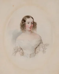 Portrait de la grande-duchesse Olga Nikolaïevna de Russie 1822-1892, reine de Wurtemberg, 1838