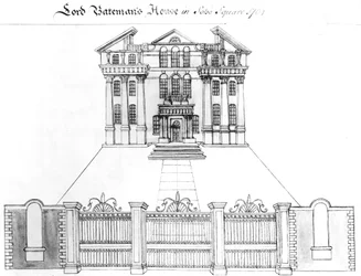 Maison de Lord Bateman à Soho Square, 1764