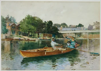 Une partie de bateau sur la Tamise à Cookham