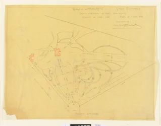 Plan du jardin, Château d