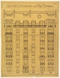 Conception pour la façade de la Société Immobilière de la Rue Moderne, No. 6