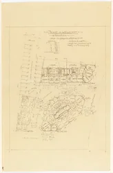 Plan, Projet de Lotissement, rue Gros et rue de la Fontaine, Paris