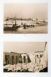 Louxor et Medinet Habu, Égypte, 1841