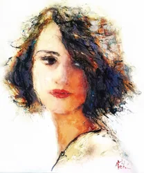 Femme moderne et abstraite