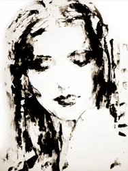 Regard féminin pensif