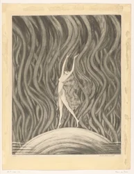 Femme nue dansante