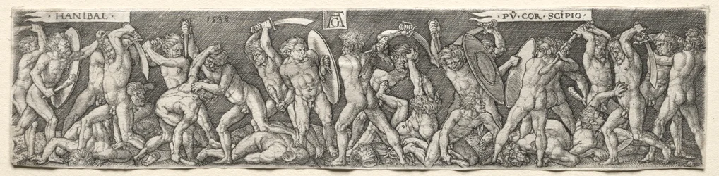 Hannibal combattant Scipion, 1538