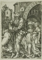 Loth et sa famille fuyant Sodome, de l