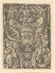 Ornement avec masque