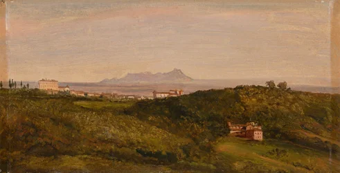 Heinrich Bürkel - Vue sur le Monte Circeo. Vers 1853
