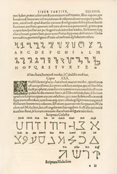 Alphabet thébain (alphabet honorien ou Runes d