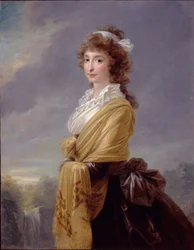 Portrait de la comtesse Elisabeth von Thun-Hohenstein 1764-1806, 1787